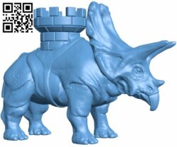Battle Dinosaur H007835 file stl free download 3D Model for CNC and 3d printer