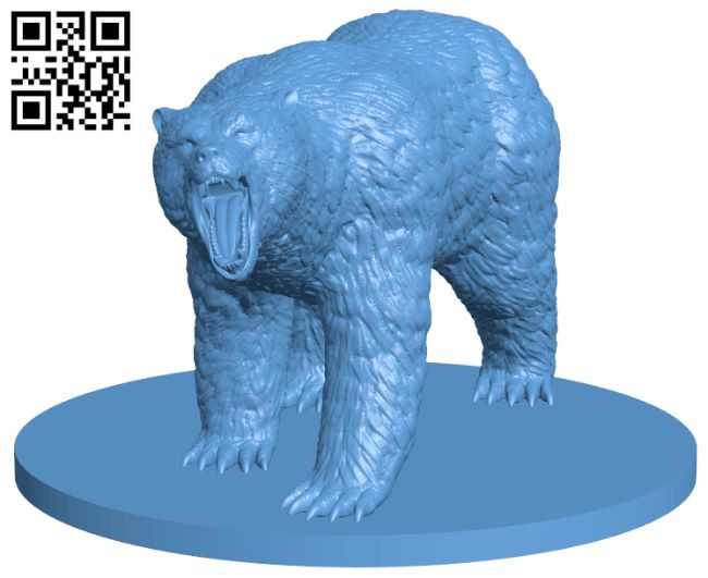 Bear H007761 file stl free download 3D Model for CNC and 3d printer