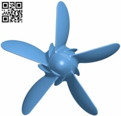 Boat propeller H008007 file stl free download 3D Model for CNC and 3d printer