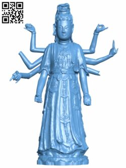 Bodhisattva Avalokitesvara at The Guimet Museum, Paris, France H008190 file stl free download 3D Model for CNC and 3d printer