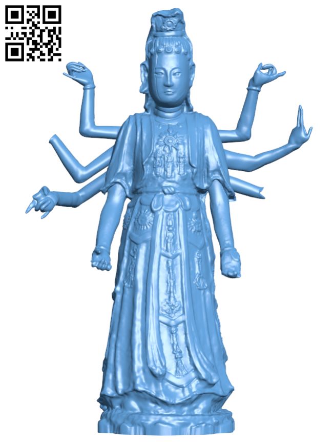 Bodhisattva Avalokitesvara at The Guimet Museum, Paris, France H008190 file stl free download 3D Model for CNC and 3d printer