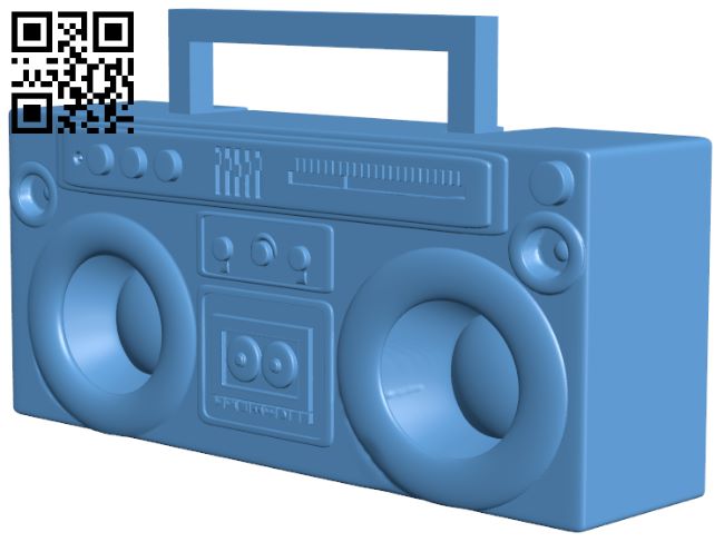 Boombox H007838 file stl free download 3D Model for CNC and 3d printer