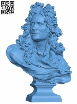 Bust of Corneille Van Cleve H008012 file stl free download 3D Model for CNC and 3d printer