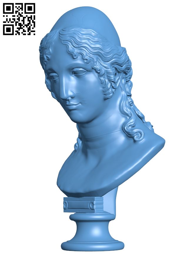Bust of Helen H008373 file stl free download 3D Model for CNC and 3d printer