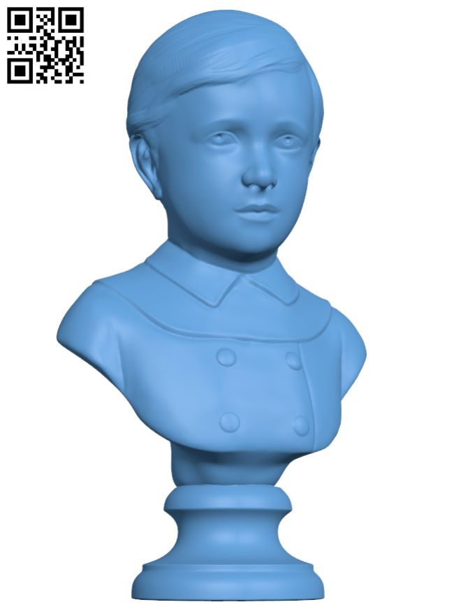 Bust of a boy H007653 file stl free download 3D Model for CNC and 3d printer