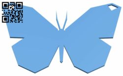 Butterfly Necklace H007841 file stl free download 3D Model for CNC and 3d printer