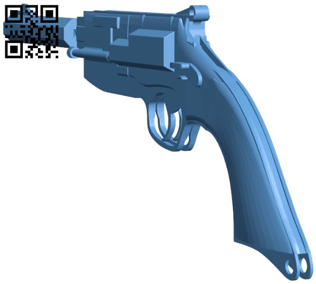 Captain mals pistol - Gun H008375 file stl free download 3D Model for CNC and 3d printer