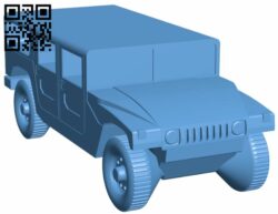 Car Hummer H1 H008014 file stl free download 3D Model for CNC and 3d printer