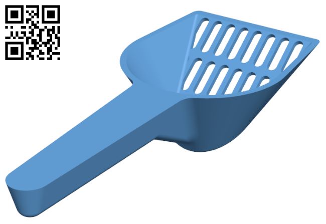 Cat litter scoop H007656 file stl free download 3D Model for CNC and 3d printer