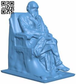 Charles Darwin H008248 file stl free download 3D Model for CNC and 3d printer