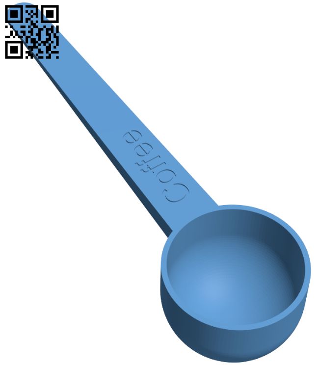 Coffee spoon H007660 file stl free download 3D Model for CNC and 3d printer