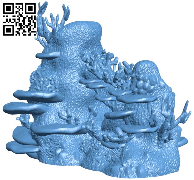 Coral Reef H007716 file stl free download 3D Model for CNC and 3d printer
