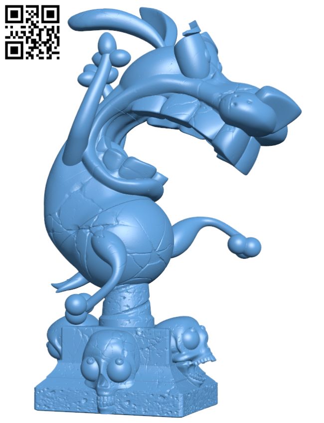 Courage the trophy H008077 file stl free download 3D Model for CNC and 3d printer