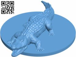 Crocodile H007718 file stl free download 3D Model for CNC and 3d printer