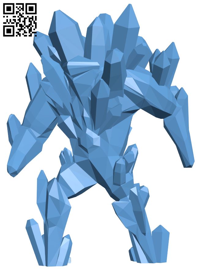 Crystal Golem H008022 file stl free download 3D Model for CNC and 3d printer