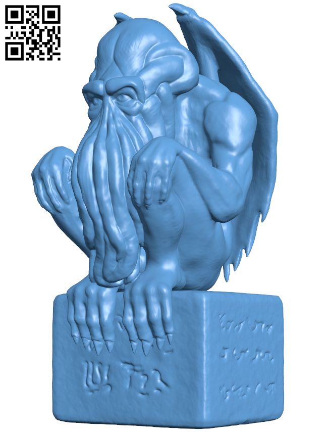 Cthulhu Monument - Juice Layer Studios H007720 file stl free download 3D Model for CNC and 3d printer