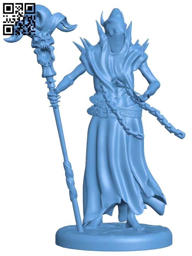 Cultist Leader H008378 file stl free download 3D Model for CNC and 3d printer