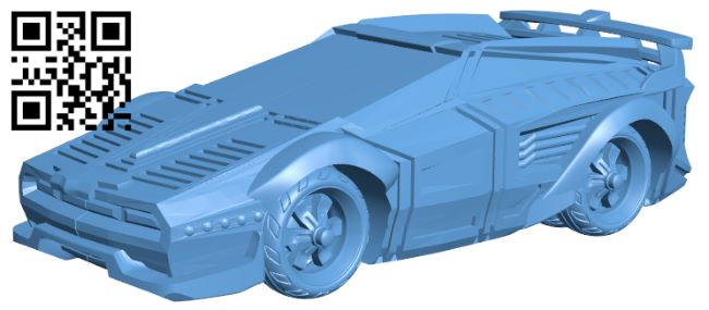 CyberGlow City Cyberpunk Street Car H008434 file stl free download 3D Model for CNC and 3d printer