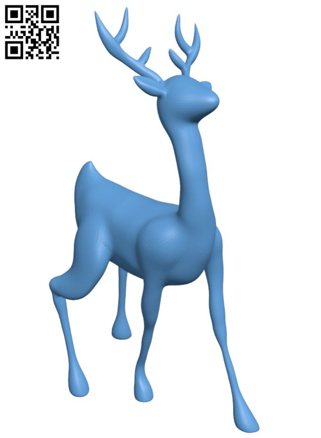 Deer H007894 file stl free download 3D Model for CNC and 3d printer