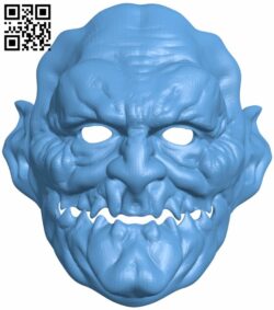 Demon face mask H007951 file stl free download 3D Model for CNC and 3d printer