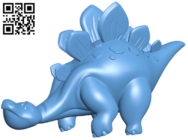 Dinosaur cartoon H007850 file stl free download 3D Model for CNC and 3d printer
