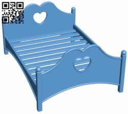 Dolls bed H007668 file stl free download 3D Model for CNC and 3d printer