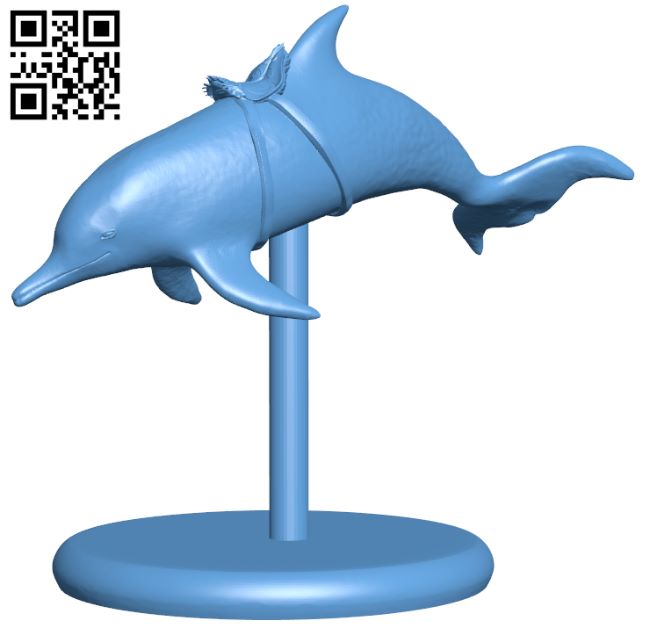 Dolphin H007723 file stl free download 3D Model for CNC and 3d printer