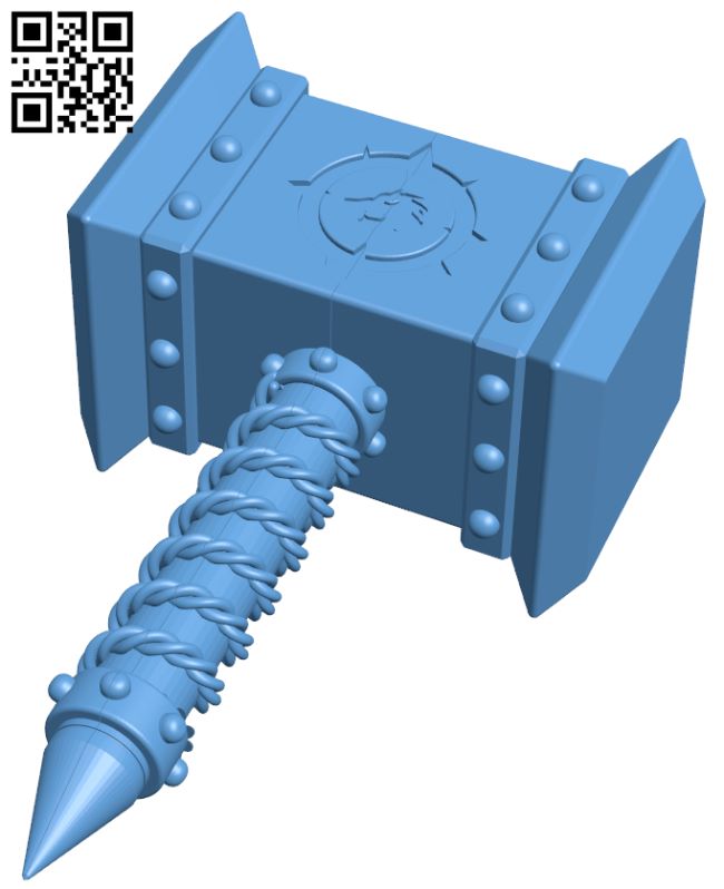 Doomhammer H008381 file stl free download 3D Model for CNC and 3d printer