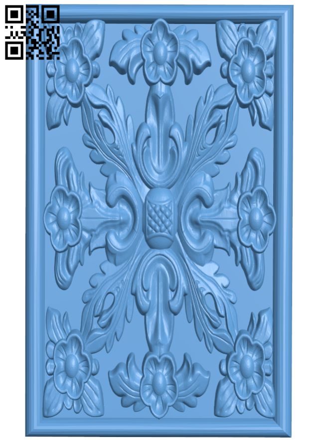 Door frame pattern T0001051 download free stl files 3d model for CNC wood carving