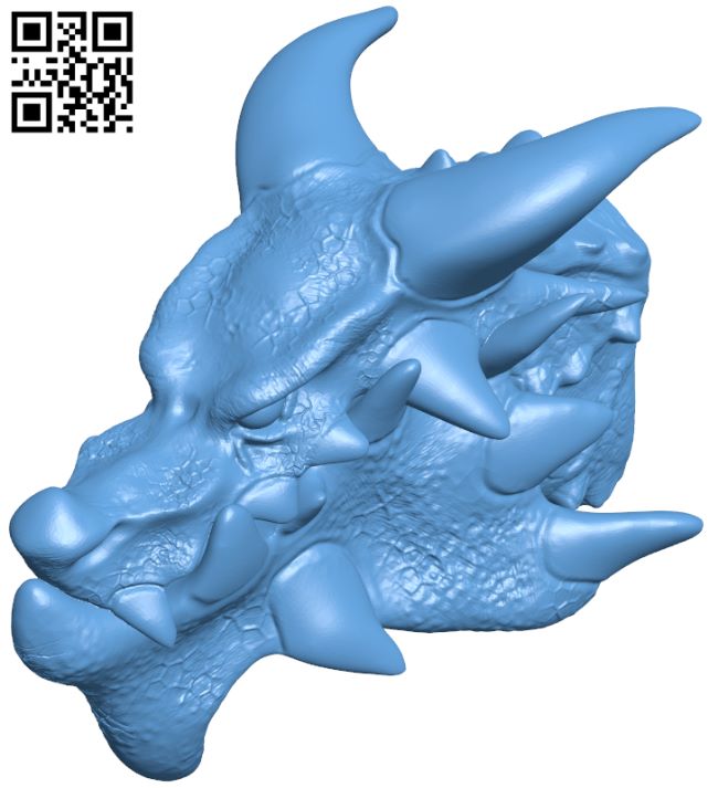 Dragon head H007676 file stl free download 3D Model for CNC and 3d printer