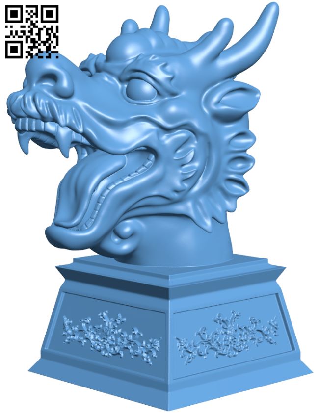Dragon head H007677 file stl free download 3D Model for CNC and 3d printer