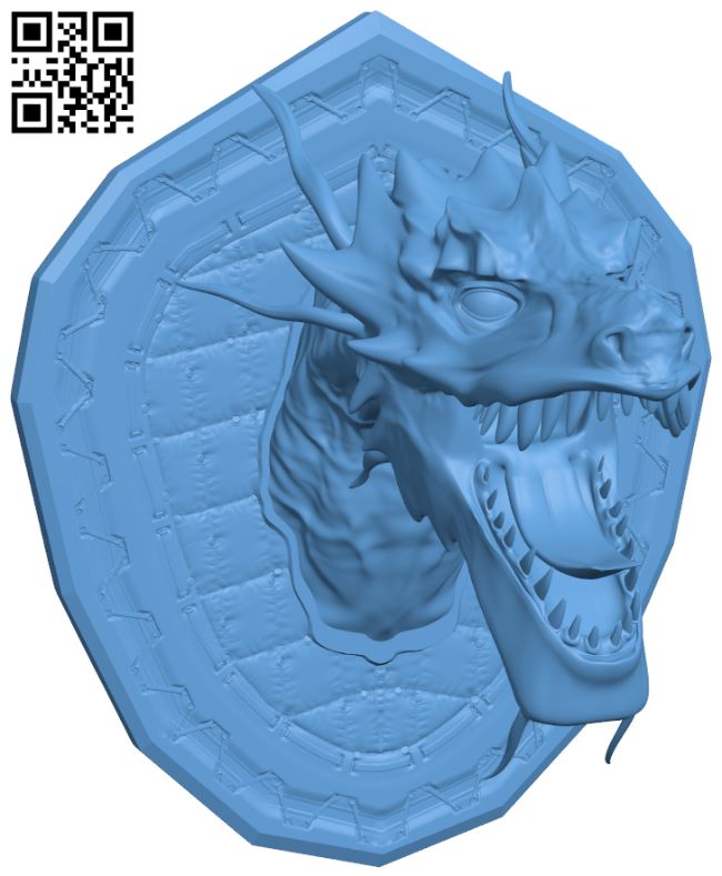 Dragon head H008201 file stl free download 3D Model for CNC and 3d printer