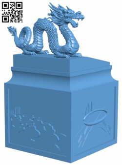 Dragon seal H008132 file stl free download 3D Model for CNC and 3d printer