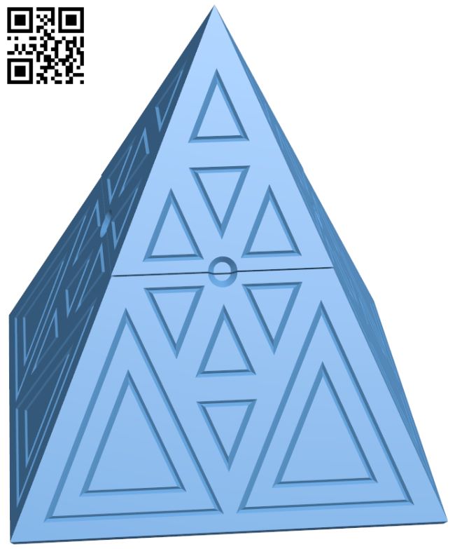Earth pyramid box H008085 file stl free download 3D Model for CNC and 3d printer
