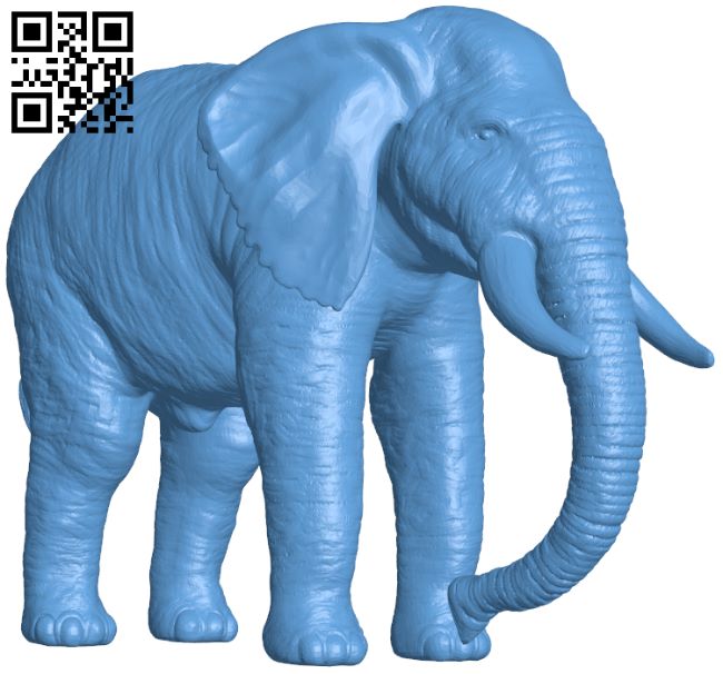 Elephant H007725 file stl free download 3D Model for CNC and 3d printer