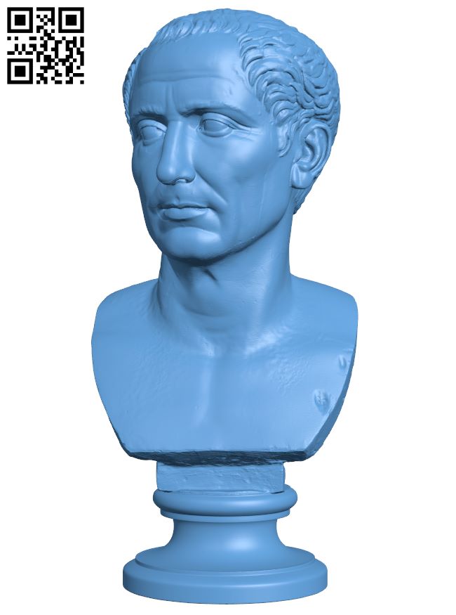 Farnese Caesar bust H008087 file stl free download 3D Model for CNC and 3d printer