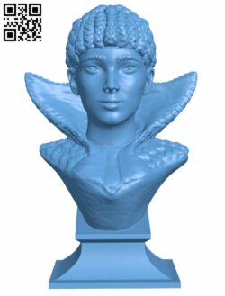 Female Bust H008034 file stl free download 3D Model for CNC and 3d printer