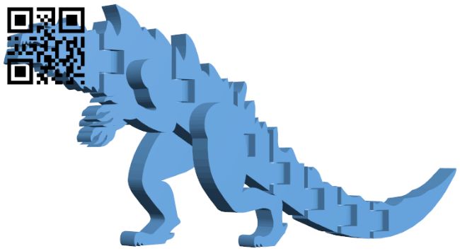 Flexi Godzilla 1998 H007957 file stl free download 3D Model for CNC and 3d printer