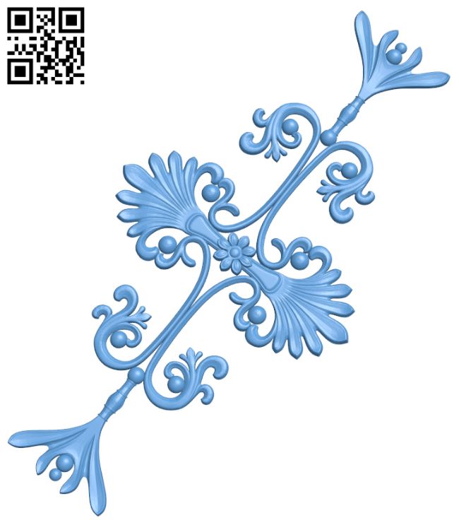 Floral pattern T0000941 download free stl files 3d model for CNC wood carving