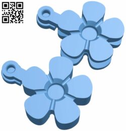 Flower keychain H008387 file stl free download 3D Model for CNC and 3d printer