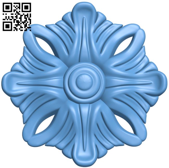 Flower pattern T0000872 download free stl files 3d model for CNC wood carving