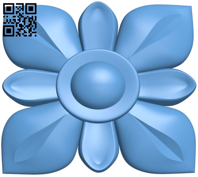 Flower pattern T0000873 download free stl files 3d model for CNC wood carving