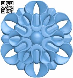 Flower pattern T0000874 download free stl files 3d model for CNC wood carving