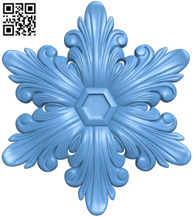 Flower pattern T0000875 download free stl files 3d model for CNC wood carving