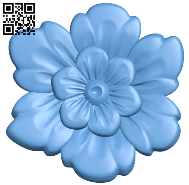 Flower pattern T0000898 download free stl files 3d model for CNC wood carving