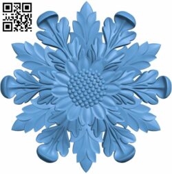 Flower pattern T0000900 download free stl files 3d model for CNC wood carving