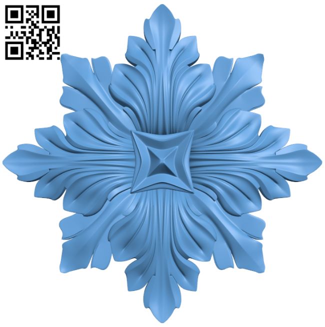 Flower pattern T0000901 download free stl files 3d model for CNC wood carving