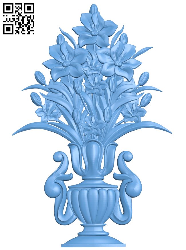 Flower pattern T0000948 download free stl files 3d model for CNC wood carving