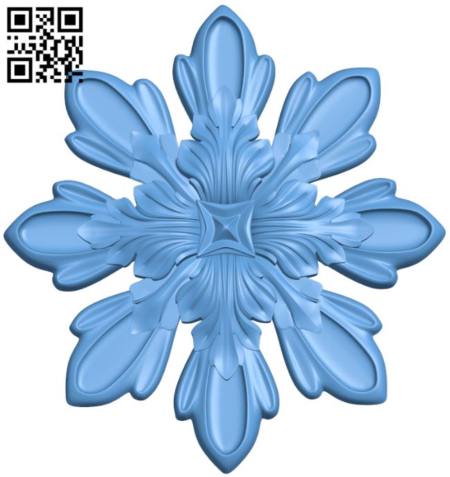 Flower pattern T0000949 download free stl files 3d model for CNC wood carving