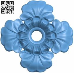 Flower pattern T0000973 download free stl files 3d model for CNC wood carving